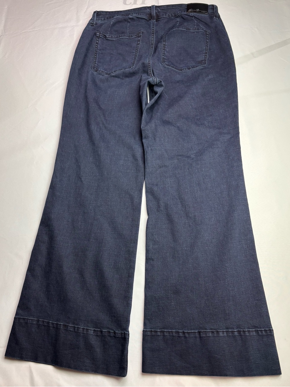 Seven7 Dark Indigo High Rise Wide Leg Jeans 14W
